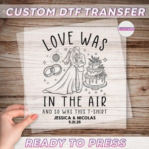 Custom Honeymoon DTF Transfer, Personalized Wedding Ready To Press, Just Married Dtf Print, Mr And Mrs Dtf, Bridal Party Dtf, Engagement Dtf