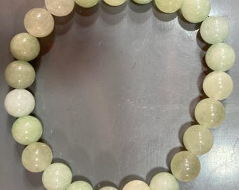 Pulsera Piedras Calcedonia Verde
