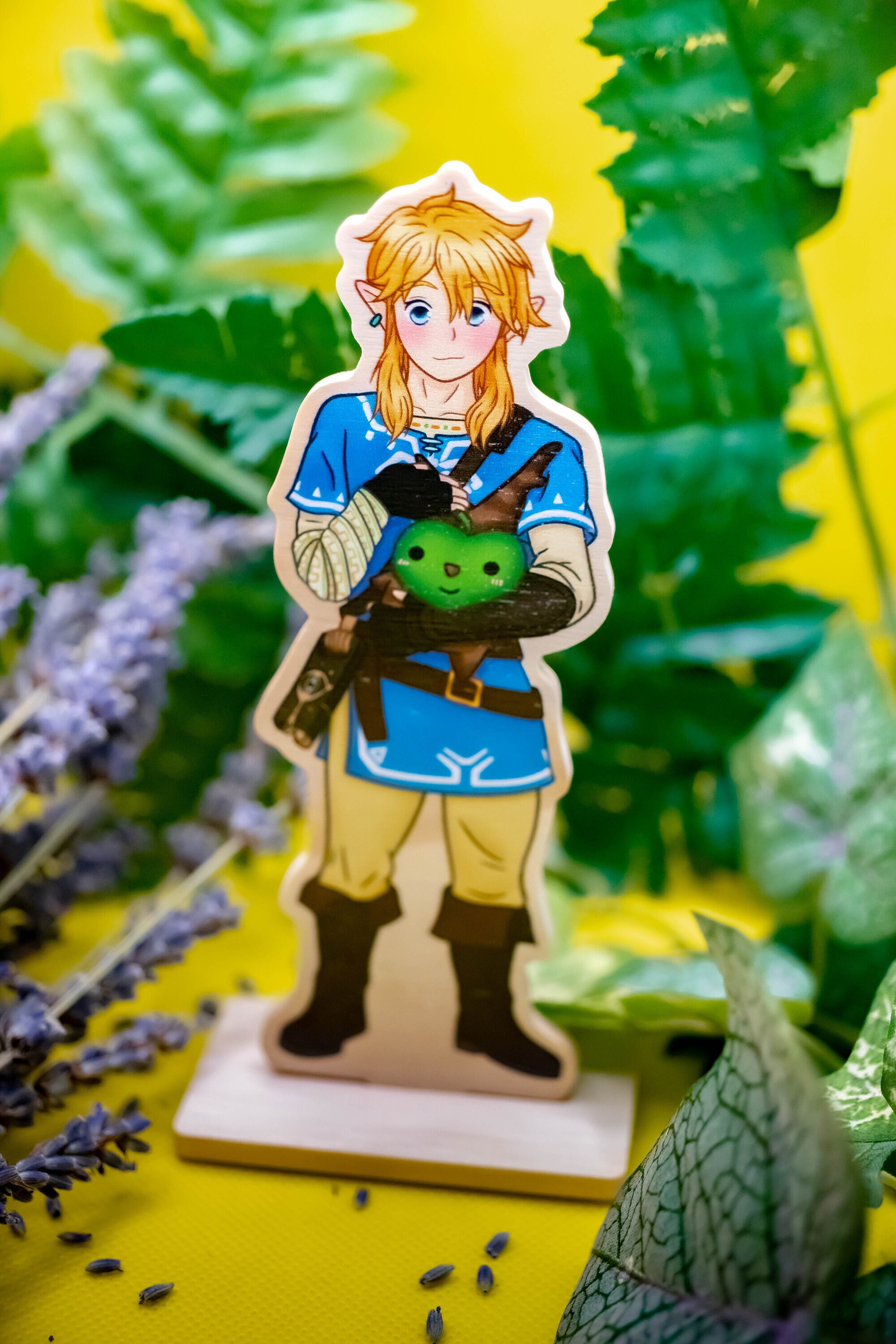 Video Game Adventurer and Woodland Spirit Double Sided Natural Wooden