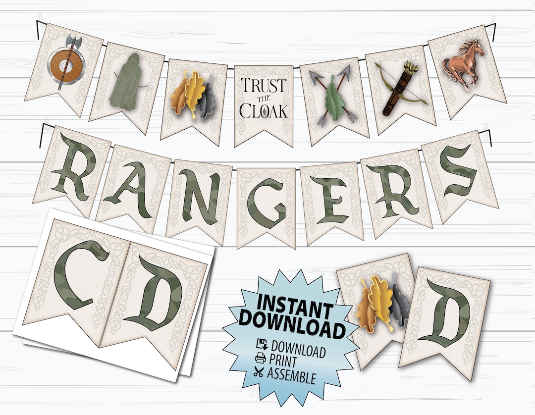 INSTANT DOWNLOAD - Digital File - Rangers Apprentice Inspired Party ...