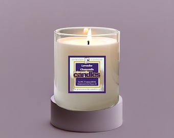 Relaxing Lavender soy candle Stress relief