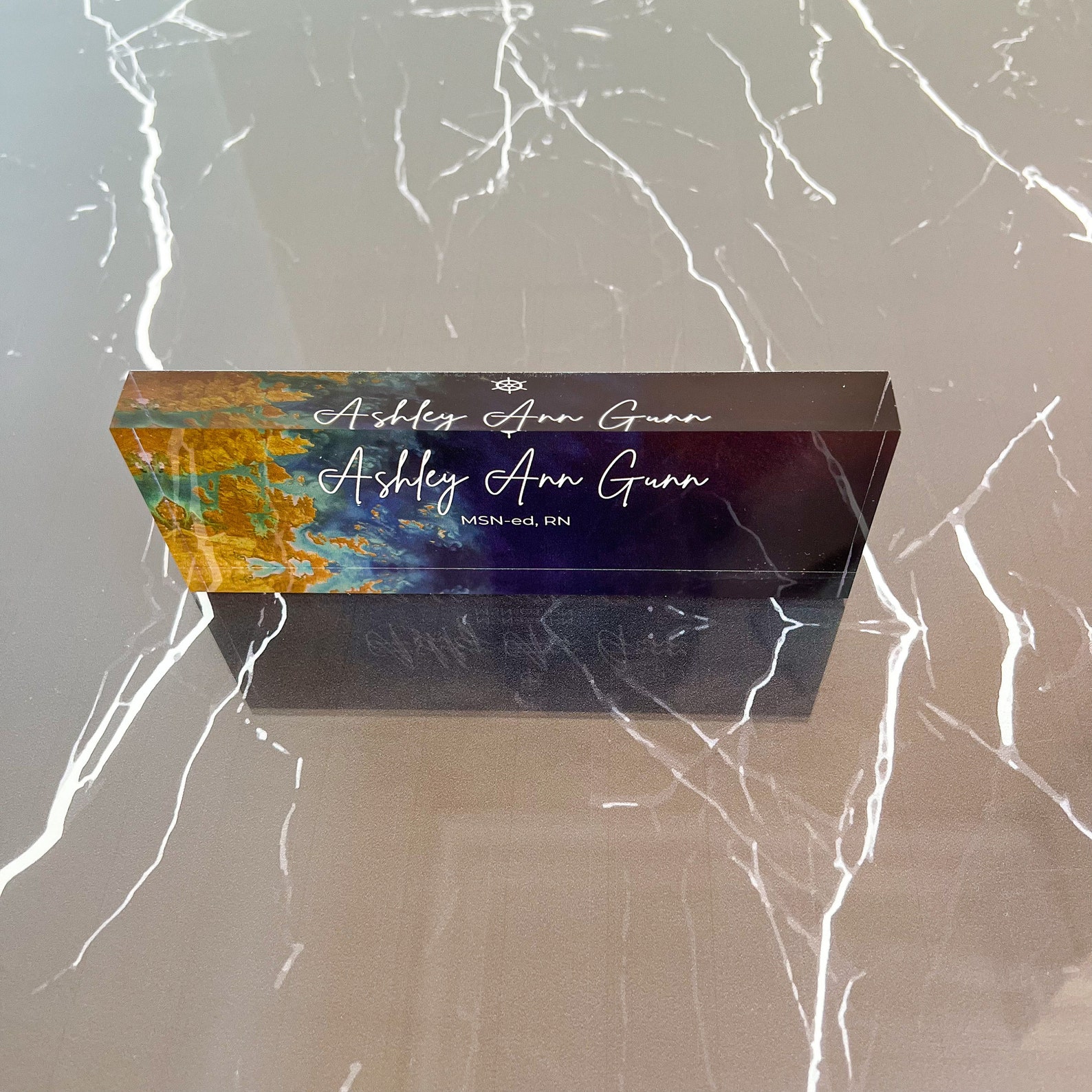 Modern Customizable Table Name Sign Executive Desk Name Etsy