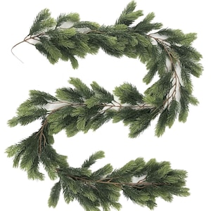 Faux Pine Garland, Real Touch Christmas Foliage, Luxe Christmas Garland, Faux Winter Foliage, Artificial Pine Garland, Spruce Garland