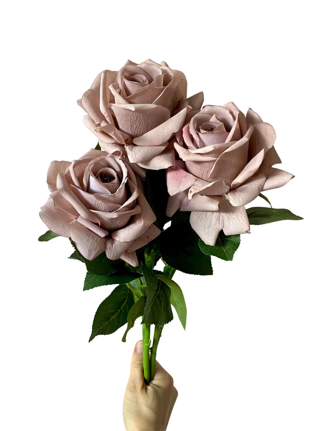 Real Touch Coffee Brown Rose Stem, Brown Artificial Rose, Realistic ...