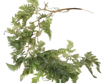 Artificial Trailing Fern, High Quality Fern Garland 90 cm, Faux Hanging Green Fern Stem