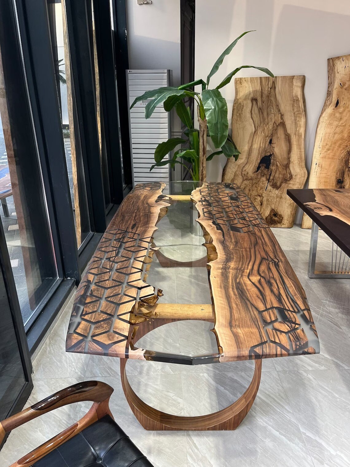 Clear Epoxy Resin Dining Table Epoxy Dining Table Epoxy Etsy Singapore