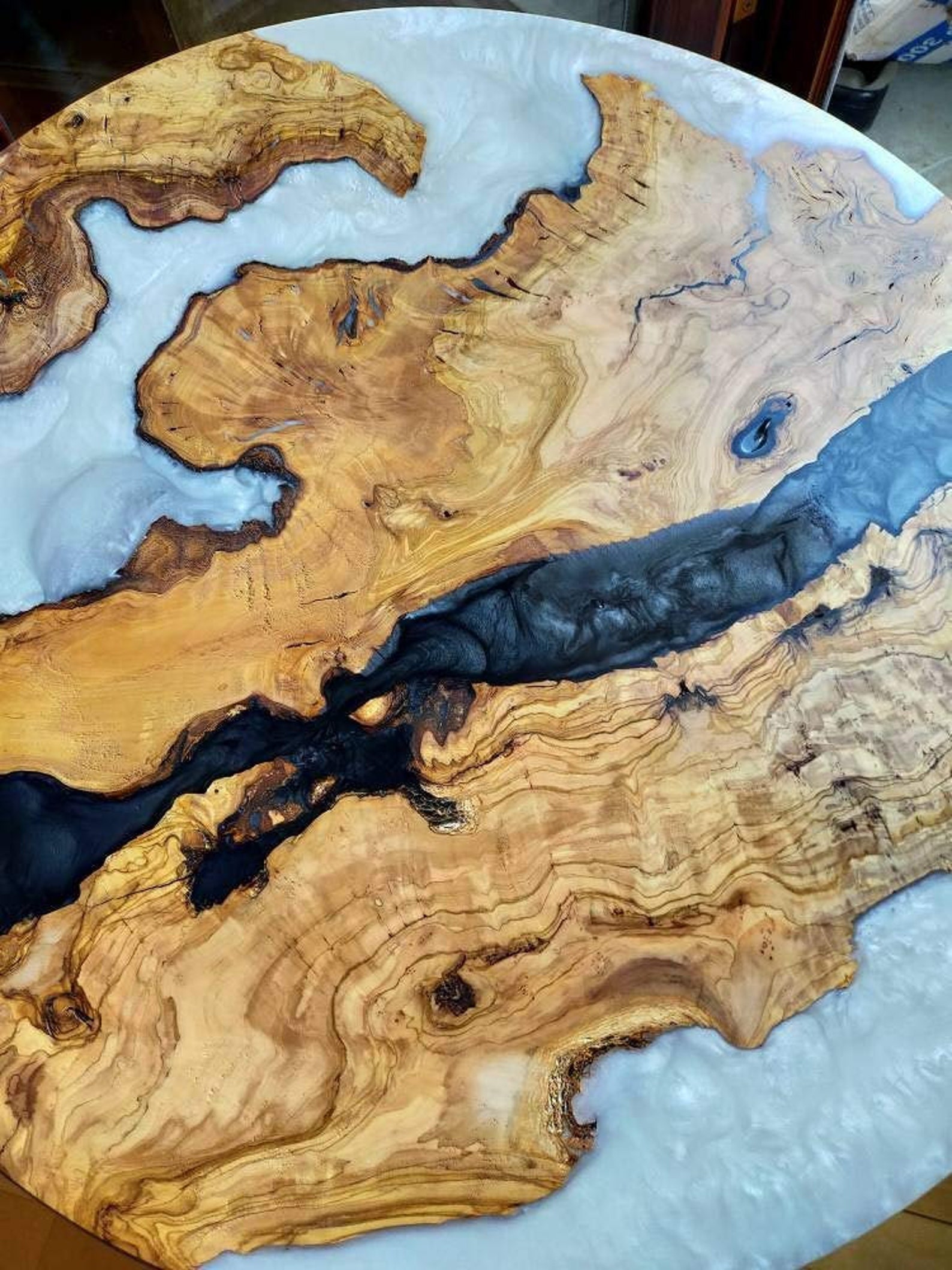 Round Epoxy Coffee Table Coffee Table Epoxy Table Epoxy Etsy