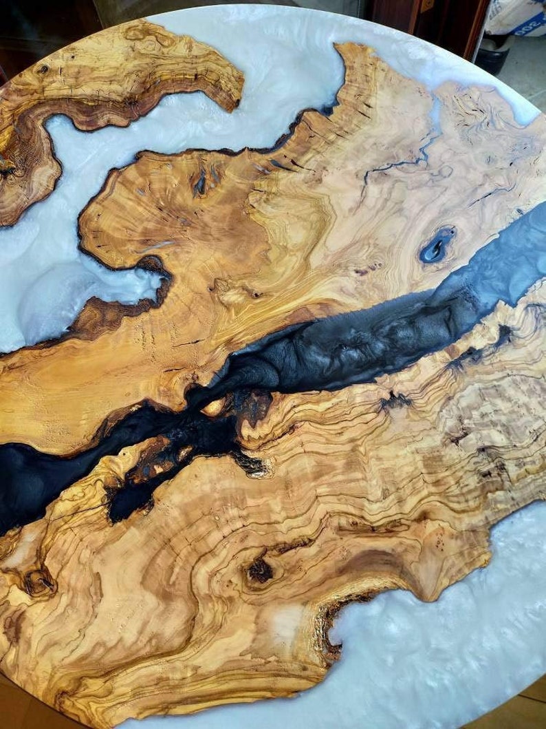 Round Epoxy Coffee Table Coffee Table Epoxy Table Epoxy Etsy