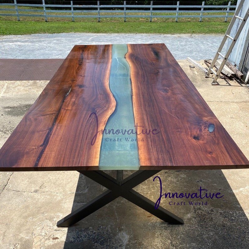 Epoxy Dining Table Epoxy Dining Room Table Epoxy Resin Etsy