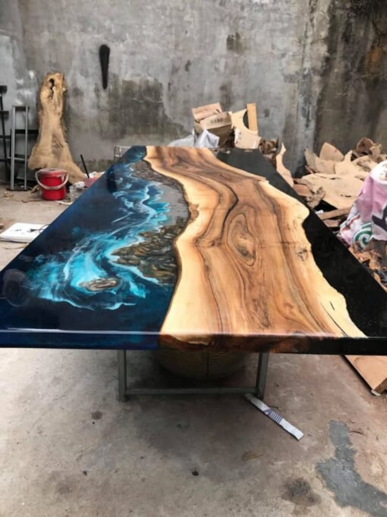 Resin Dining Table Epoxy Table Dining Room Table Epoxy Etsy