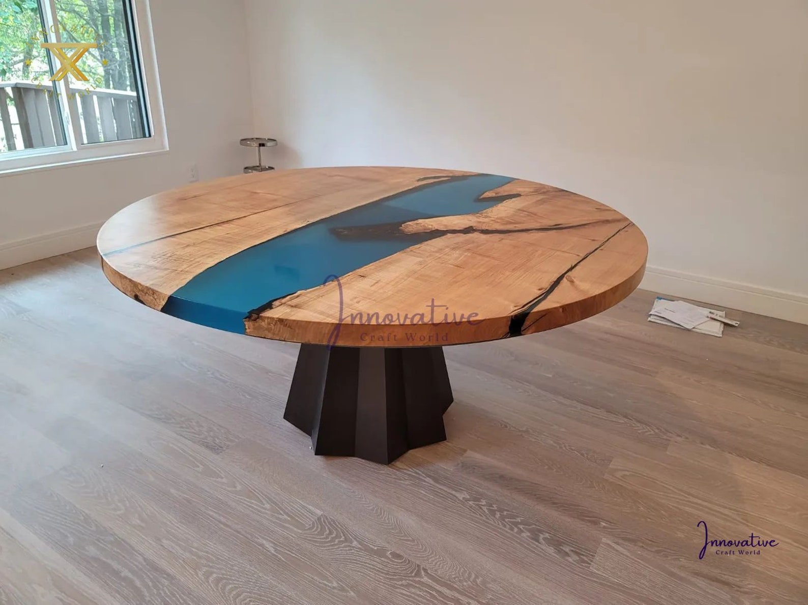 Round Epoxy Coffee Table Round Epoxy Dining Table Round Etsy