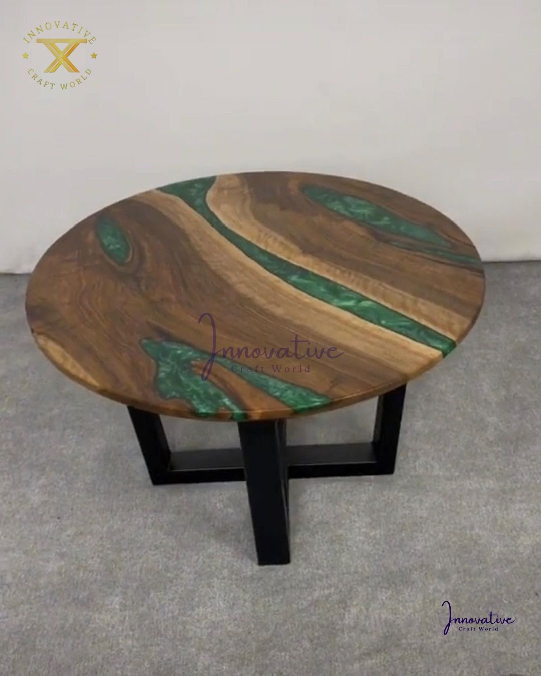 Round Epoxy Coffee Table Round Epoxy Dining Table Round Etsy