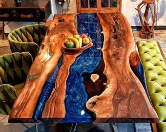 Mesa de resina epoxi, mesa de comedor a medida, mesa de comedor, tablero de mesa de resina epoxi, mesa de cocina de resina epoxi, mesa de comedor de resina epoxi a medida
