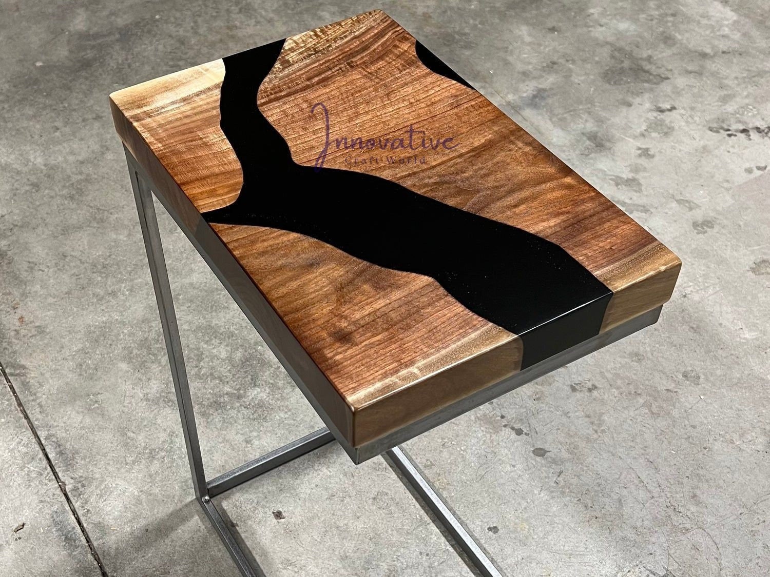 Epoxy Side Table, Epoxy End Table, Epoxy Resin Table, River Table Epoxy