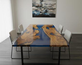Epoxy Table, Custom Dining Table, Dining Room Table, Epoxy Table Top, Epoxy Kitchen Table, Custom Epoxy Dining Room Table
