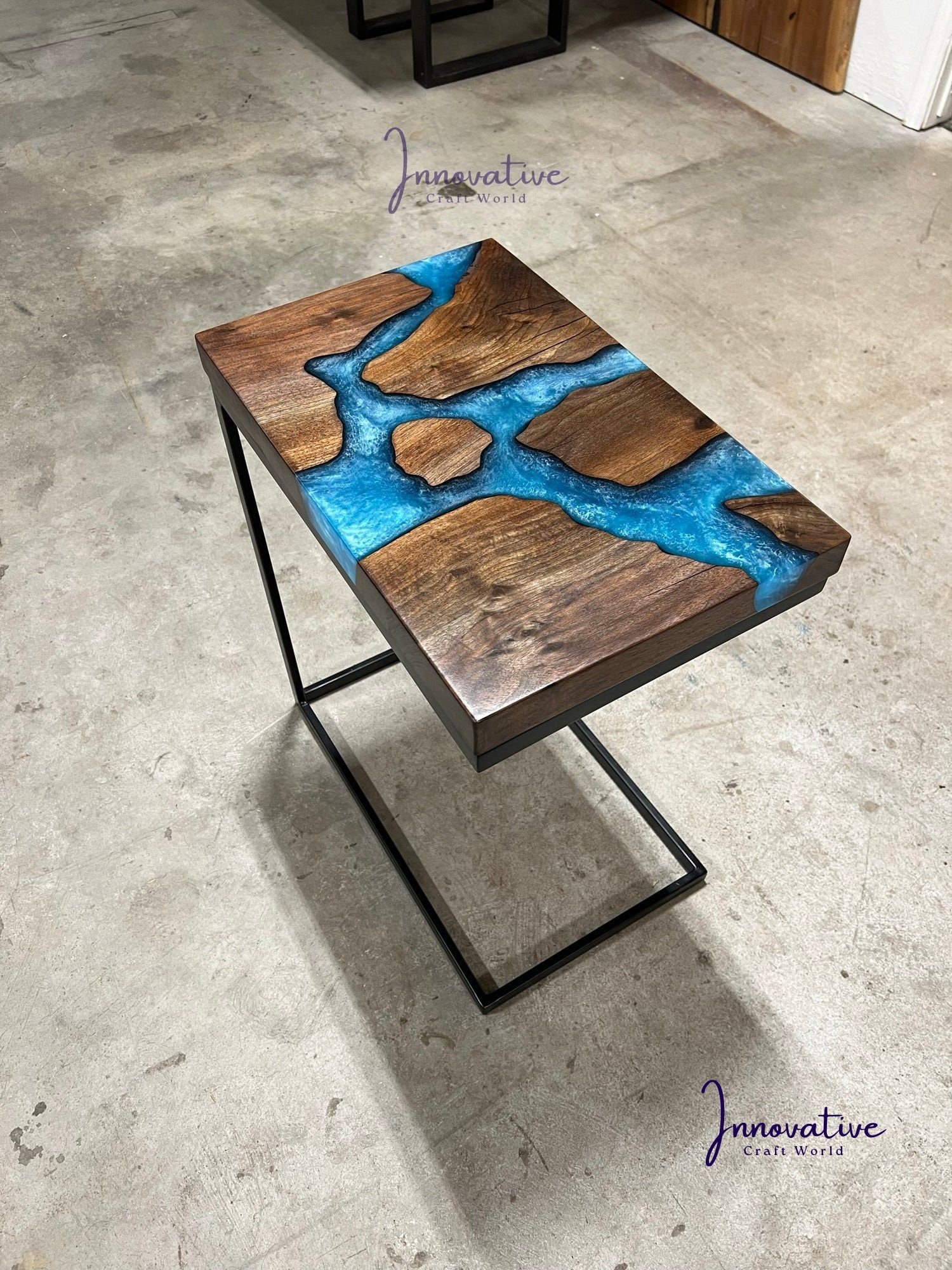  Customized Large Epoxy Table, Blue River Look, Resin Dining  Table for 2, 4, 6, 8, Epoxy Coffee Table, Living Room Table, Home décor  (Without Stand, 108 x 36 Inches) : Home & Kitchen