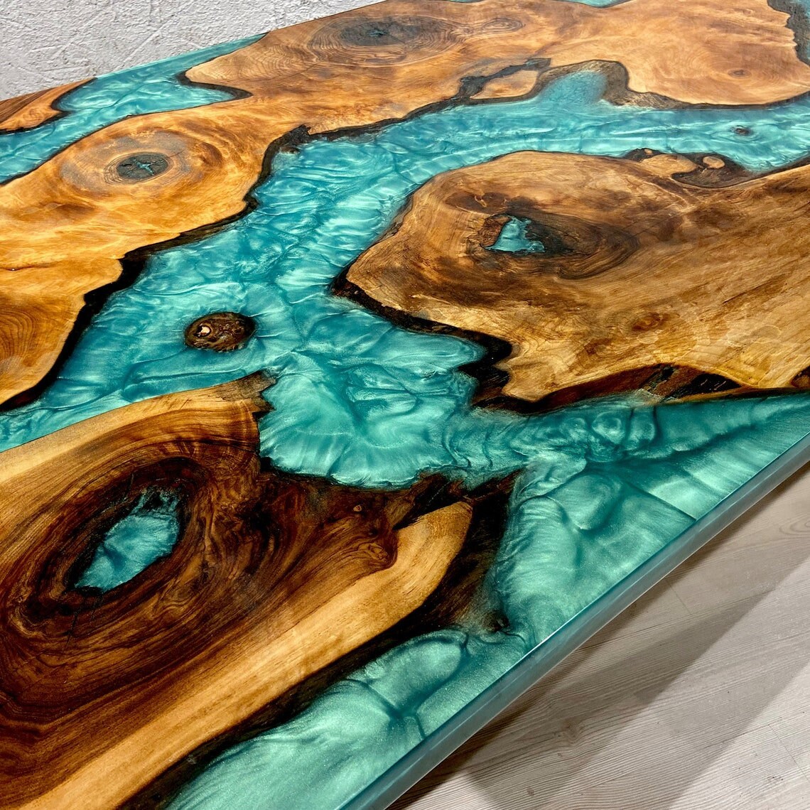 Epoxy Kitchen Table Dining Table Epoxy Dining Table Epoxy Etsy UK