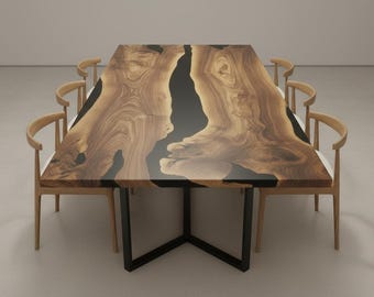 Epoxy Table, Custom Dining Table, Dining Room Table, Epoxy Table Top, Epoxy Kitchen Table, Custom Epoxy Dining Room Table