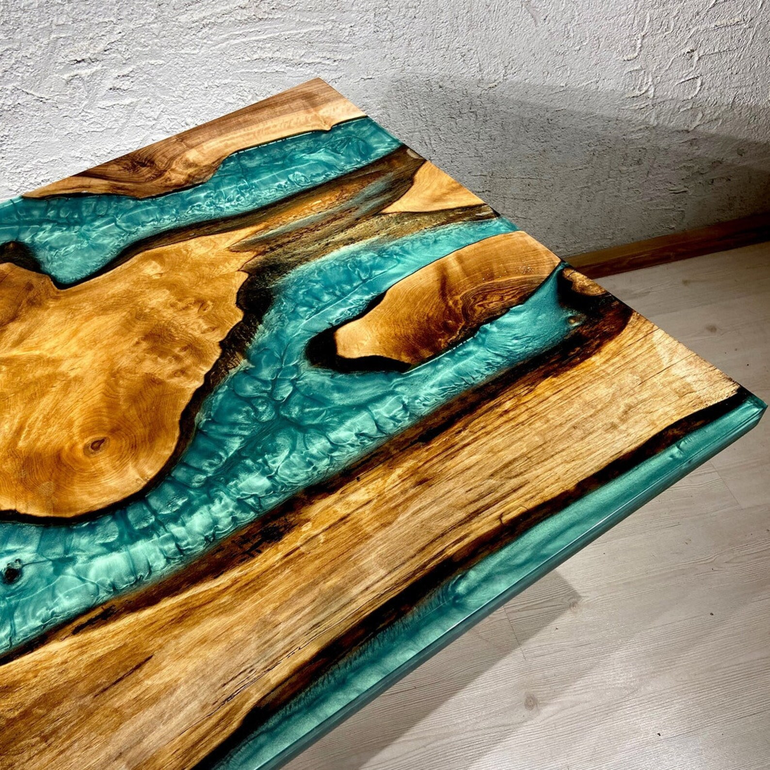 Epoxy Kitchen Table Dining Table Epoxy Dining Table Epoxy Etsy