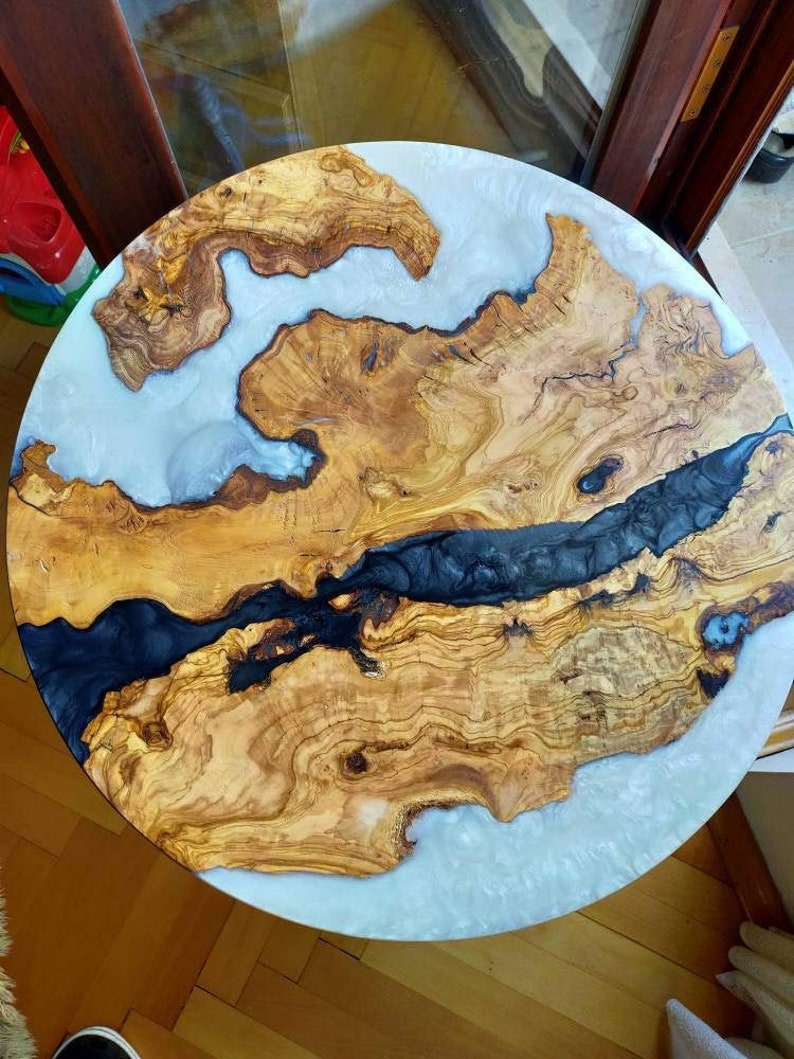 Round Epoxy Coffee Table Coffee Table Epoxy Table Epoxy Etsy