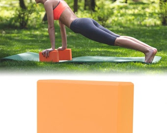 Set of 2 Yoga Block Fuchsia Foam Yoga Block Joga Block Pilates Fitness in Orange