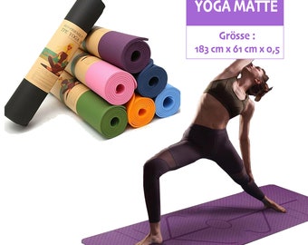 YOGA Anti-Rutsch-Yoga-Matte Training Mat Eco Friendly Workout Matten & Tragegurt, Fitness Übung Matten Für Yoga, Gym, Pilates