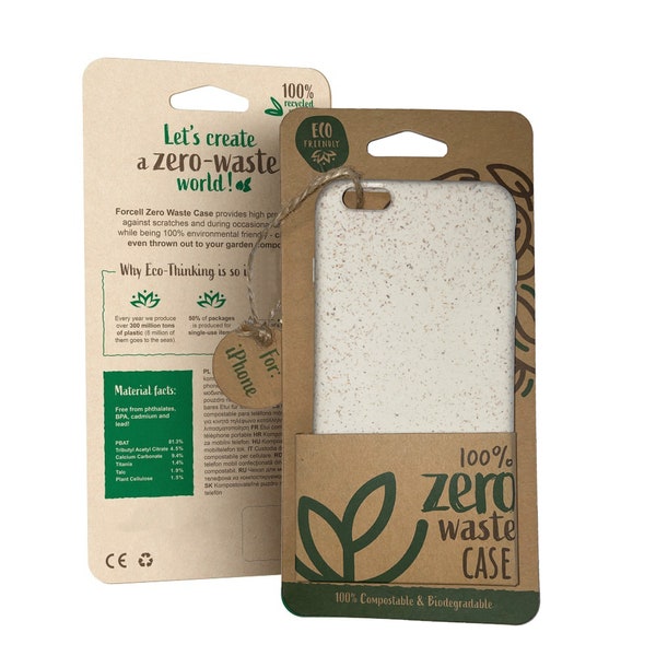 Bio Nachhaltige Handyhülle Für iPhone 6s Plus / 6 Plus / 7 Plus / 8 Plus Kompostierbare Eco Friendly Case