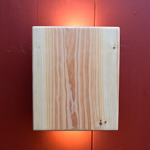 Wall lamp Geo wood larch natural solid modern art wall decoration indirect light