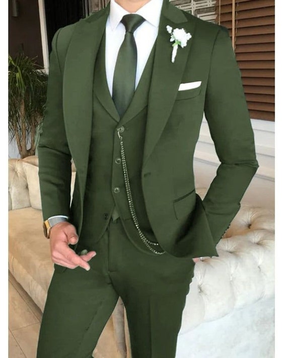 Men Suits Olive Green Suit Men Party Wear Men Bespoke Dress Men Luxury Suit  Men Dinner Suit Slim Fit Suit Engagement Suit Casual Fit Suit - Etsy