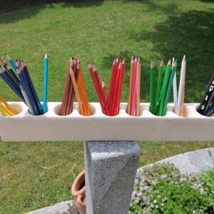 Wooden pencil holder 3-12 holes