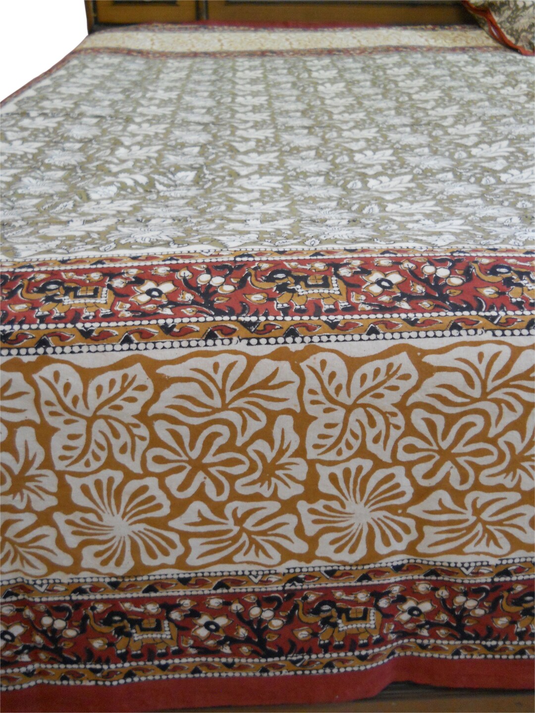 Block Printed Cotton Bedsheet Indian Hand Block Print - Etsy
