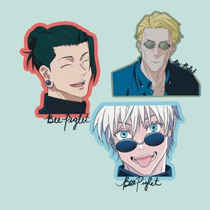Jujutsu Trio-stickerpakket: Gojo-, Nanami- en Geto-editie