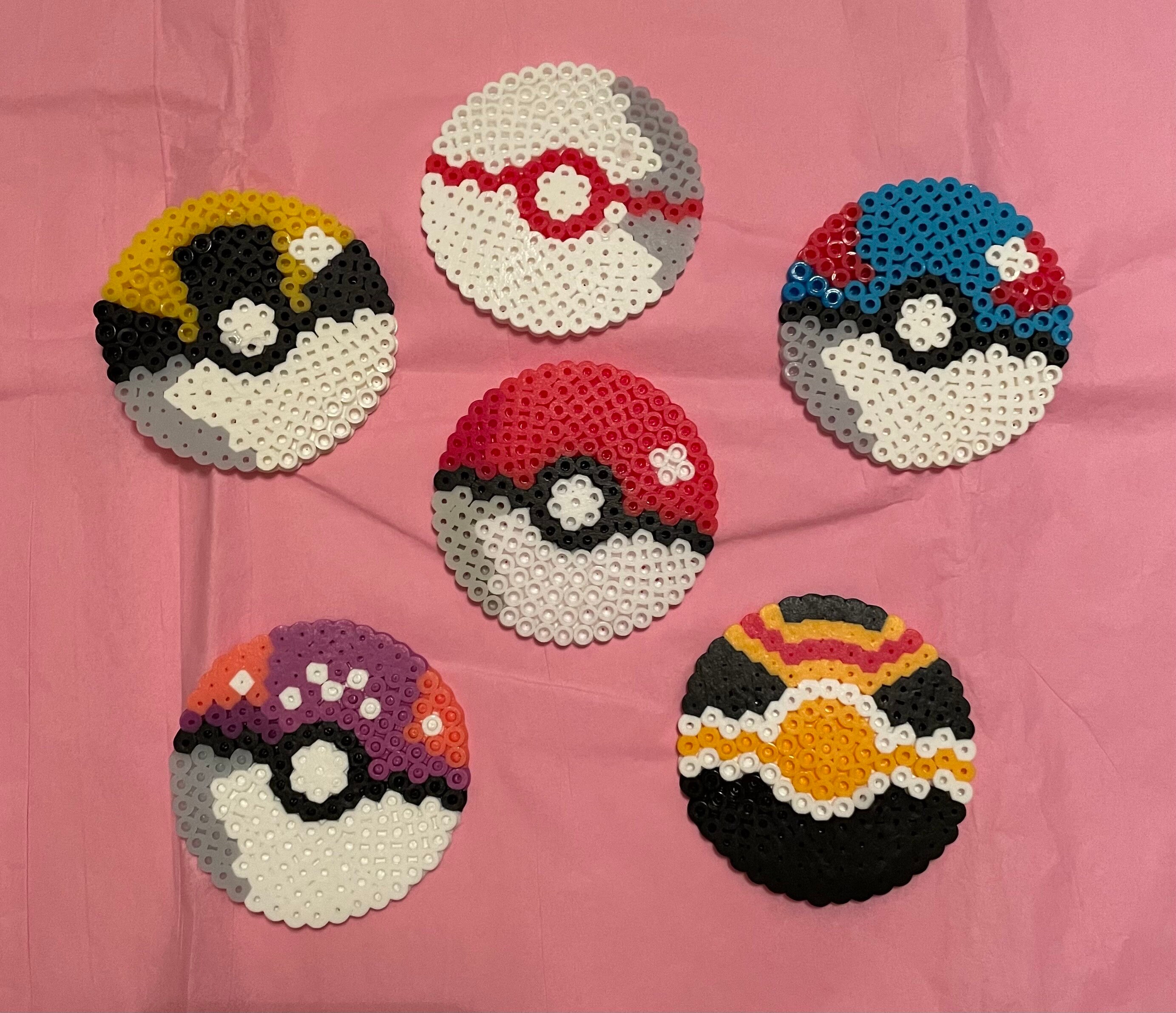 Pokeball Bow Perler Bead Pattern, Bead Sprites