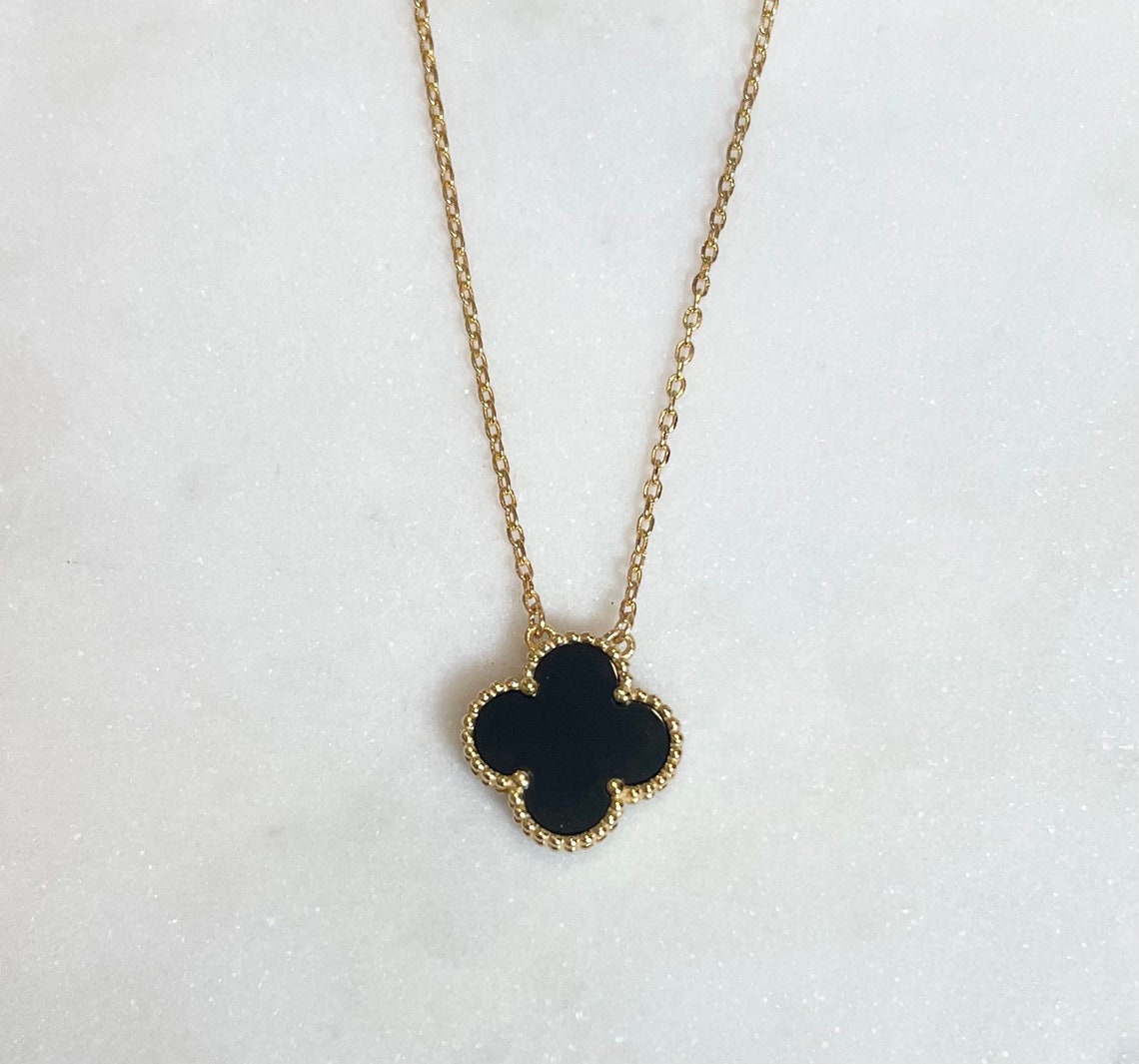 High Quality 15mm Clover Necklace 18k Gold Plated 925 - Etsy