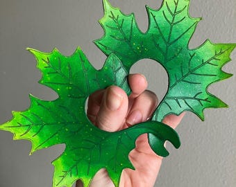 Fresh Cut Summer Speckled Leaf Ear Cuff Set