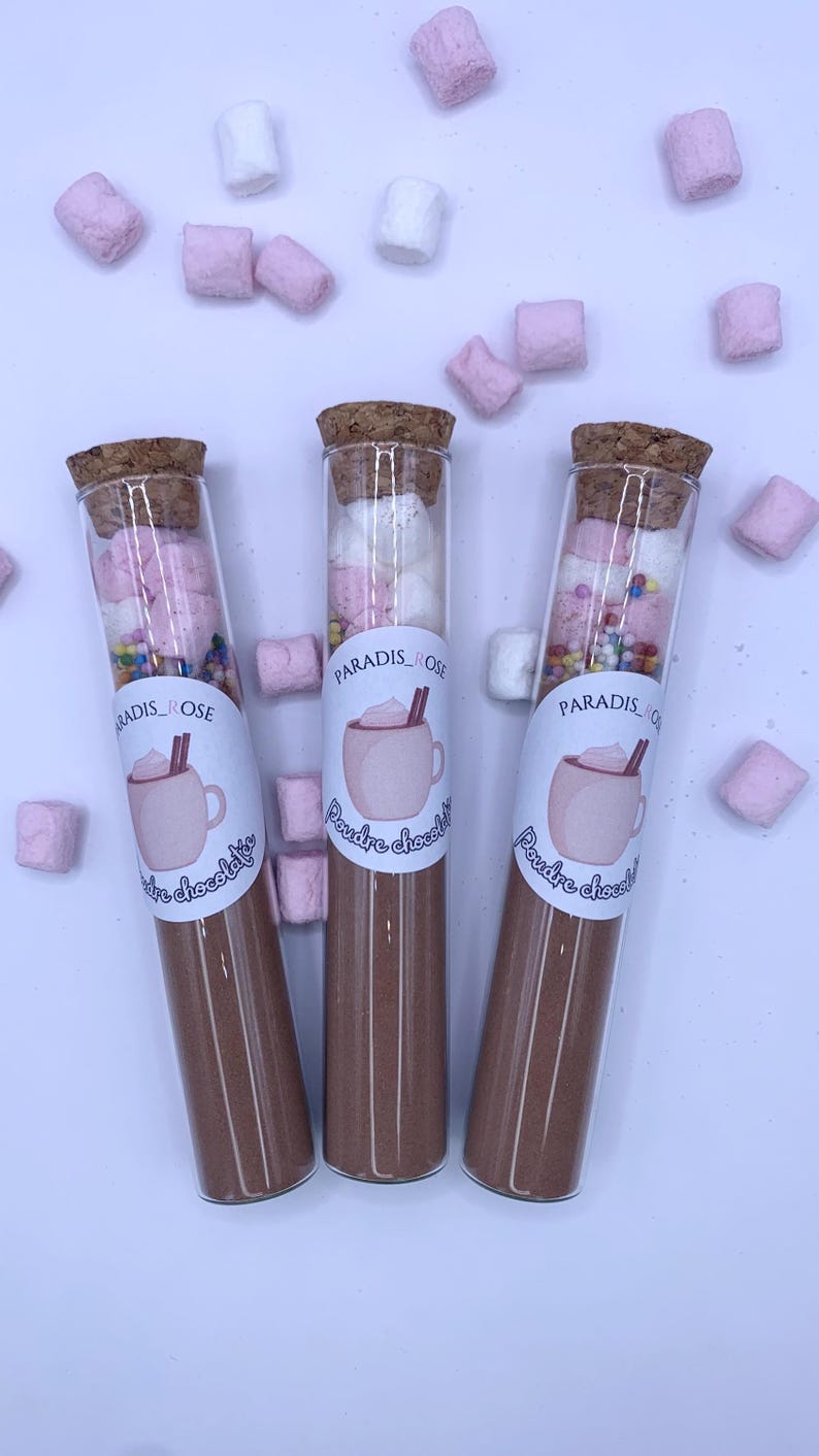 Poudre chocolatée à la guimauve personnalisable pour vos événements