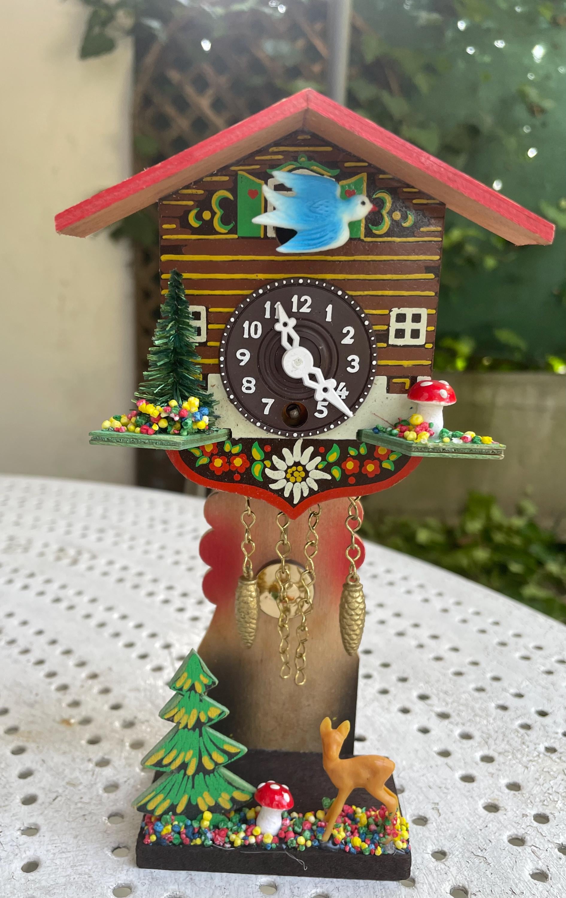 Black Forest Reloj Antiguo Cucu Reloj De Cuco Tradicional De La