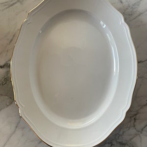Prato de servir oval de porcelana Richard Ginori feito na Itália