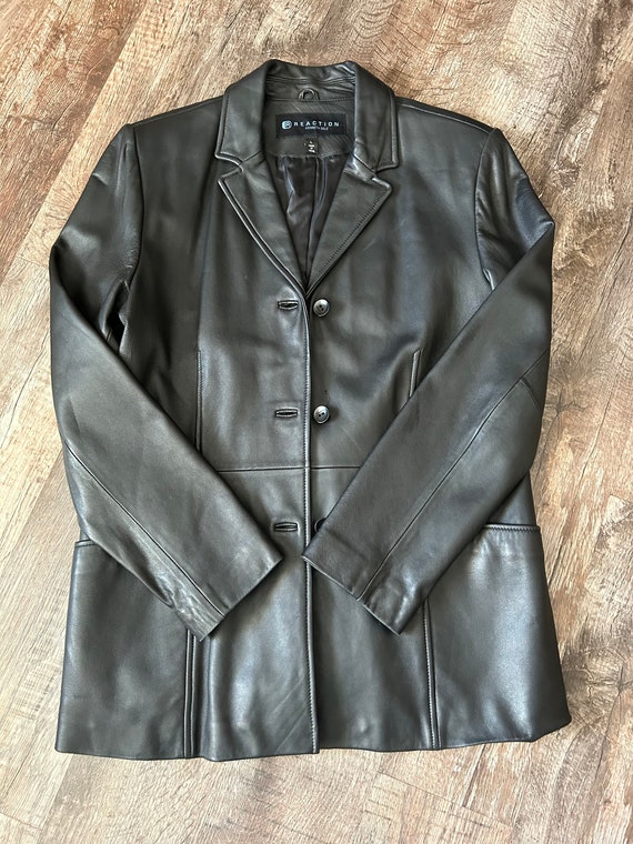 Kenneth cole reaction womens leather jacket best sale