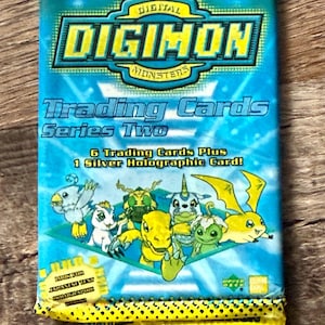 1999 Digimon Serie 2 Vintage Trading Card Booster Pack Versiegeltes Bandai