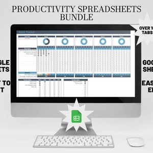 Life Planner Google Sheets 2024 | Tracker Spreadsheet | Google Sheets Digital Planner | Dashboard Planner Bundle | Productivity Planner 2024