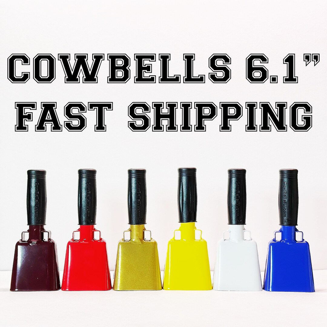 Customizable Blank Cowbell Show Your Team Spirit Football, Soccer