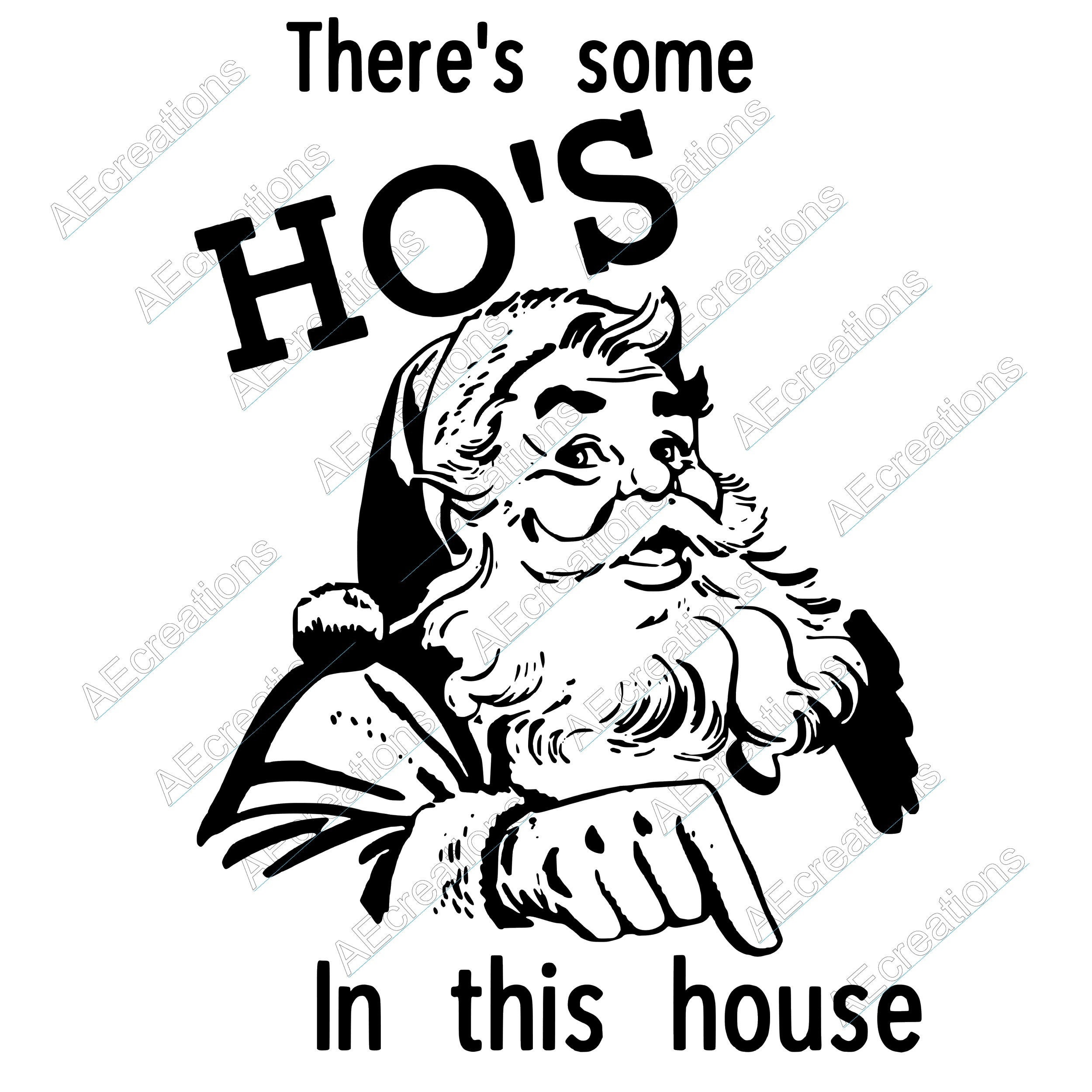 Hoes in this house SVG, Santa SVG
