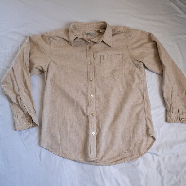 Women's LL Bean Thick Cotton Shirt M