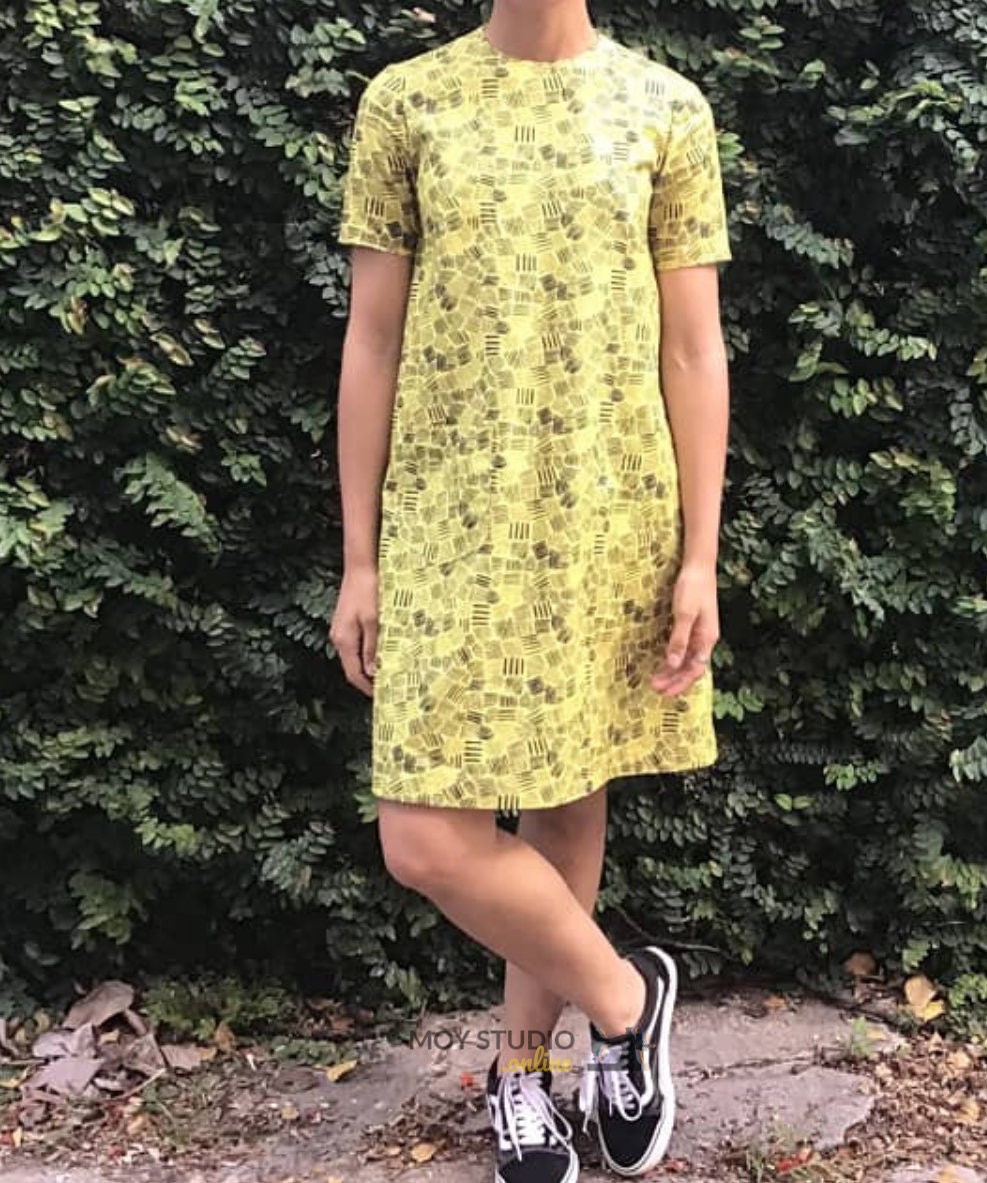 short sleeve a line dress pattern Margot A-Line Midi Dress, CLOUD PINK / 8 main image 0