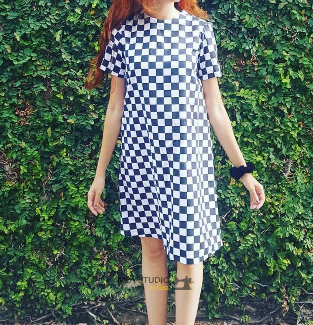 short sleeve a line dress pattern April Dress, Midi and Maxi Made for Mermaids