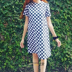 Patrón Digital de Vestido Corto con silueta en Línea A | Size 02-24 | Descarga Instantánea con 12 tamaños para imprimir