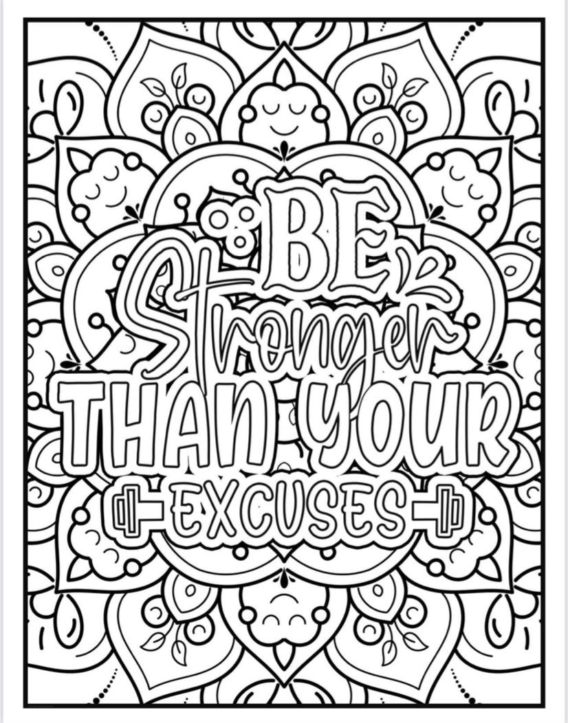 Inspirational Coloring Pages - Etsy
