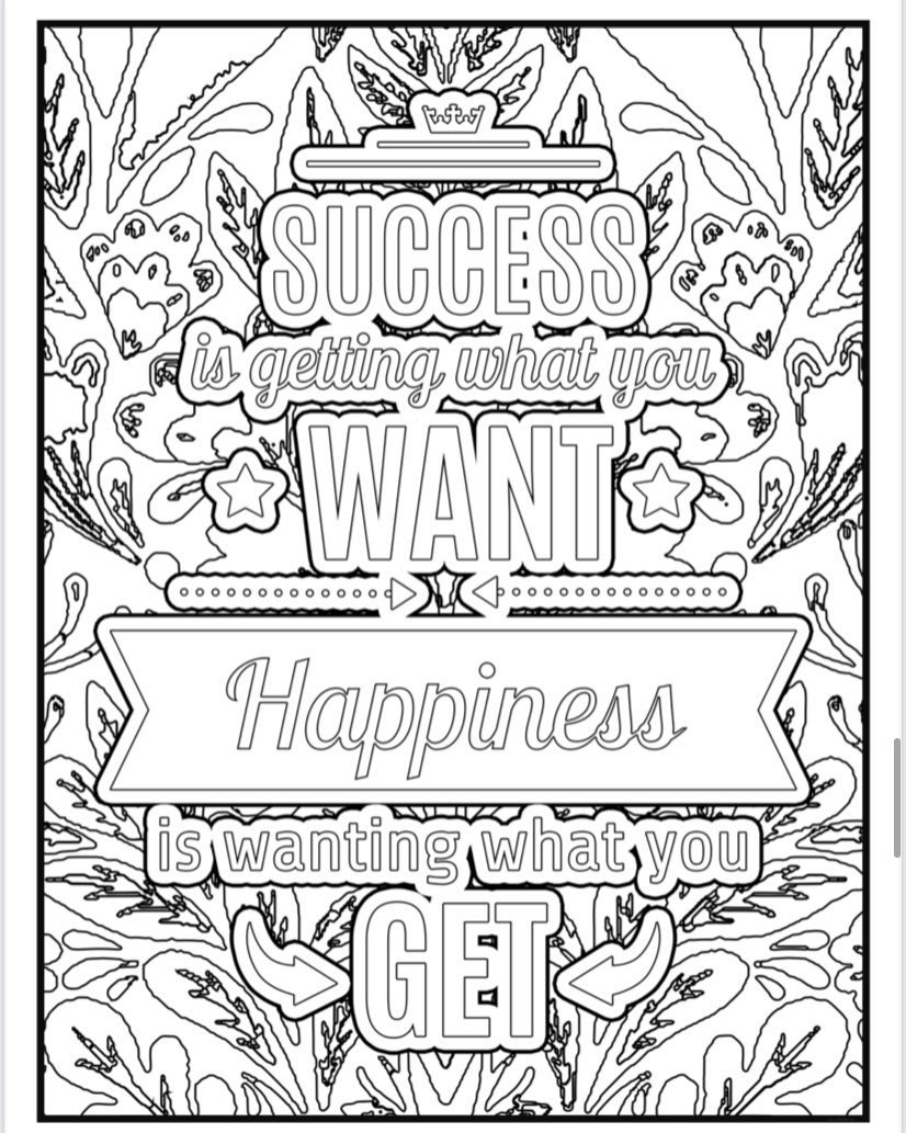 Inspirational Coloring Pages - Etsy