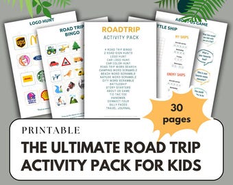 Ultimate Kids Road Trip Games Bundle – 20+ Fun Printable Travel Activities, Car Games & Family Adventure Pack